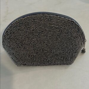 Beaded Zipper Pouch/ Cosmetic‎ Bag/ Women's